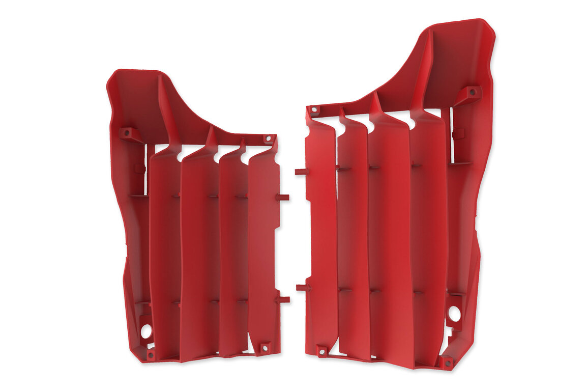 Polisport Red Radiator Louvers for Honda: CRF250R (2018-2019)