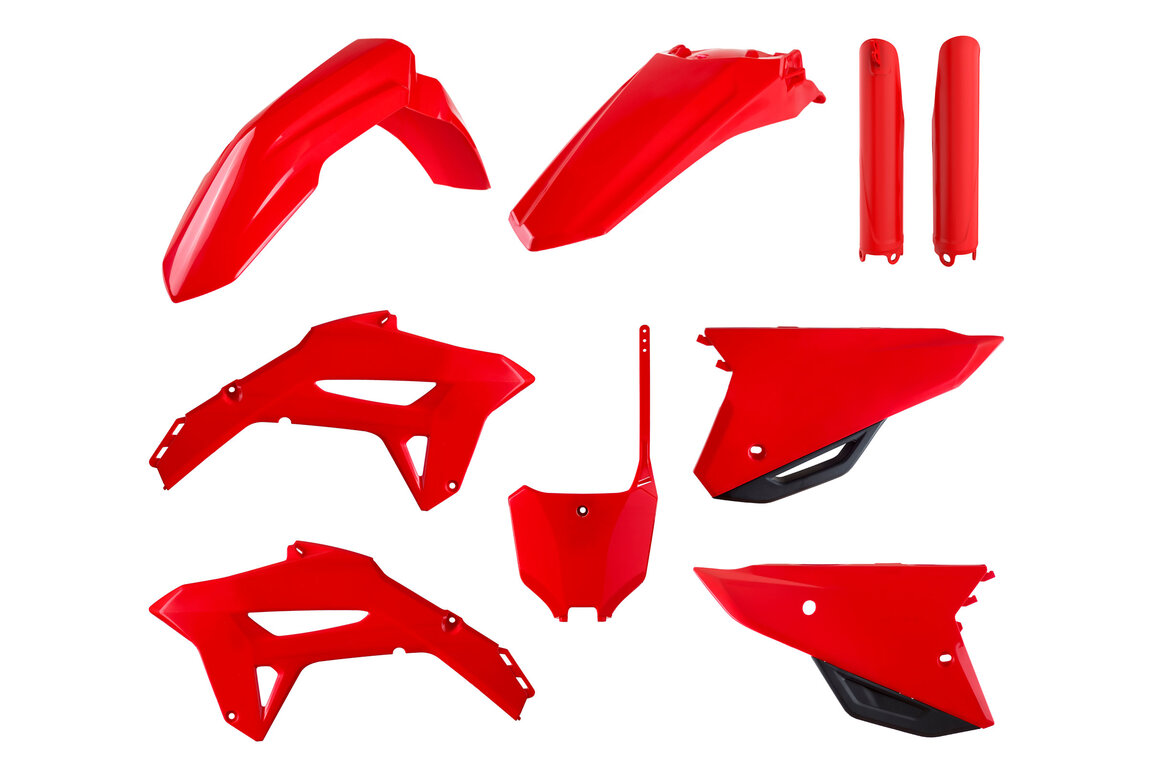 Polisport OEM Color w/ Forks Plastic Kit for Honda: CRF250R (2022-2024), CRF450R (2021-2024), CRF450R-S (2023-2024), CRF450RWE (2021-2024)