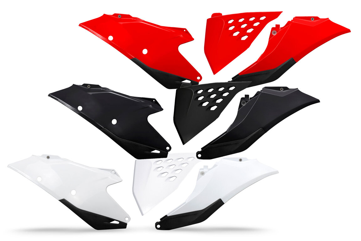 Side Number Plates with Airbox Cover for 21-23 GasGas EC, ECF, EX, EXF, MC, MCF