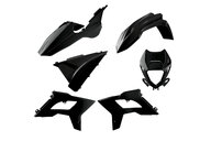 Polisport Black Restyled Plastic Kit for Beta: 125 RR (2018-2019), 125 RR Race Edition (2019), 200 RR (2019), 250 RR (2013-2019), 250 RR Race Edition (2014-2019), 300 RR (2013-2019), 300 RR Race Edition (2013-2019), 350 RR (2013-2016), 350 RR Race Edition (2013, 2016-2019), 390 R...and more