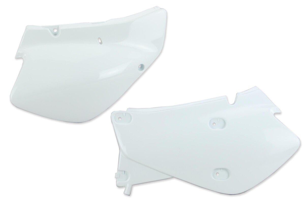 UFO White Side Number Plates 01-07 XR