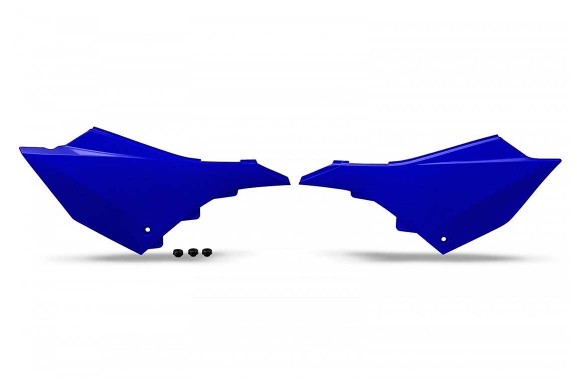 UFO Blue Side Number Plates for Yamaha: YZ125 (2002-2027), YZ125X (2020-2027), YZ250 (2002-2027), YZ250X (2016-2027)