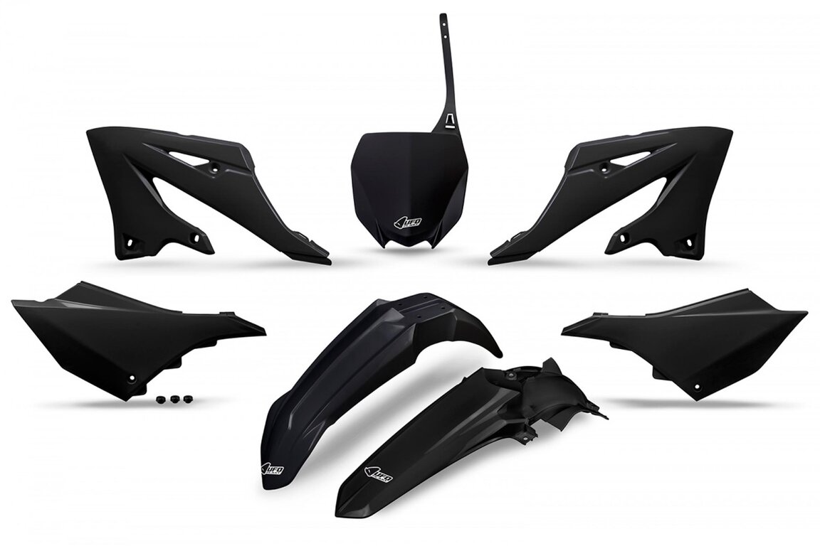 UFO Black Plastic Kit for Yamaha: YZ125 (2022-2027), YZ125X (2023-2027), YZ250 (2022-2027), YZ250X (2023-2027)