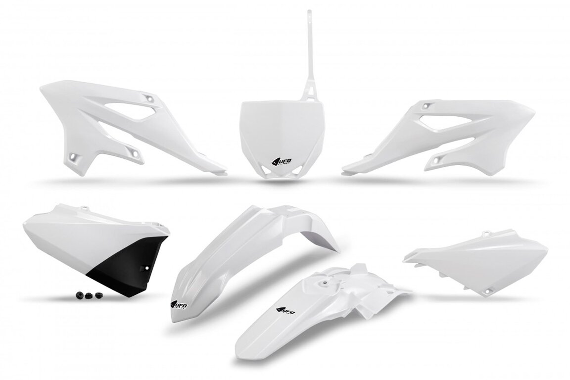 UFO White Plastic Kit for Yamaha: YZ85 (2022-2027), YZ85 LW (2024-2027)