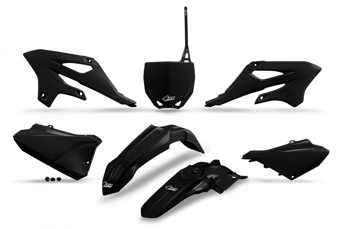 UFO Black Plastic Kit for Yamaha: YZ85 (2022-2027), YZ85 LW (2024-2027)