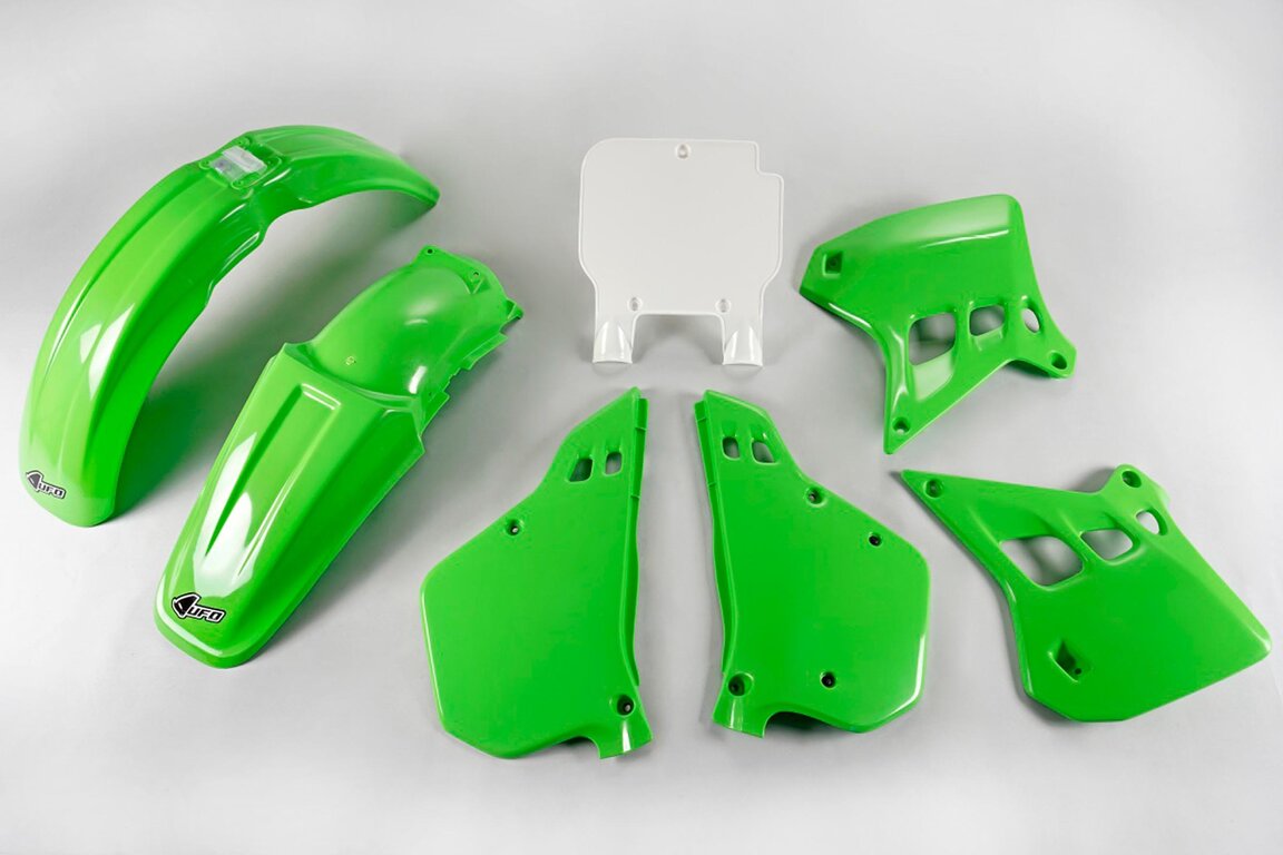 UFO OEM Color Plastic Kit for Kawasaki: KX125 (1990-1991)