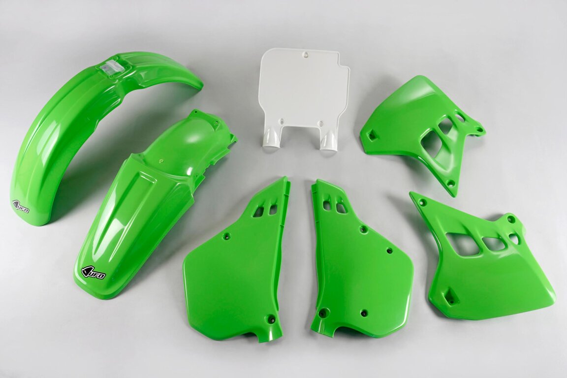 UFO OEM Color Plastic Kit for Kawasaki: KX250 (1990-1991)