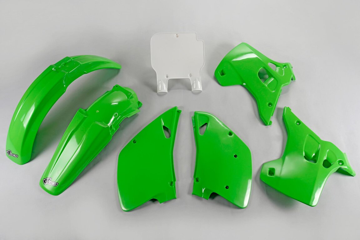 UFO OEM Color Plastic Kit for Kawasaki: KX125 (1993), KX250 (1993)