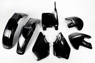 UFO Black Plastic Kit for Suzuki: RM125 (1999-2000), RM250 (1999-2000)