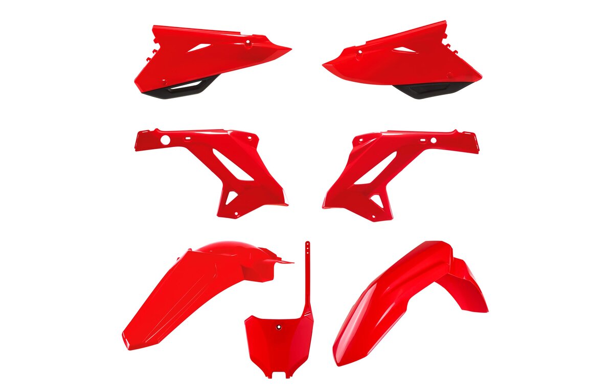 Polisport Red 22 style Restyled Plastic Kit for Honda: CR125R (2002-2007), CR250R (2002-2007)
