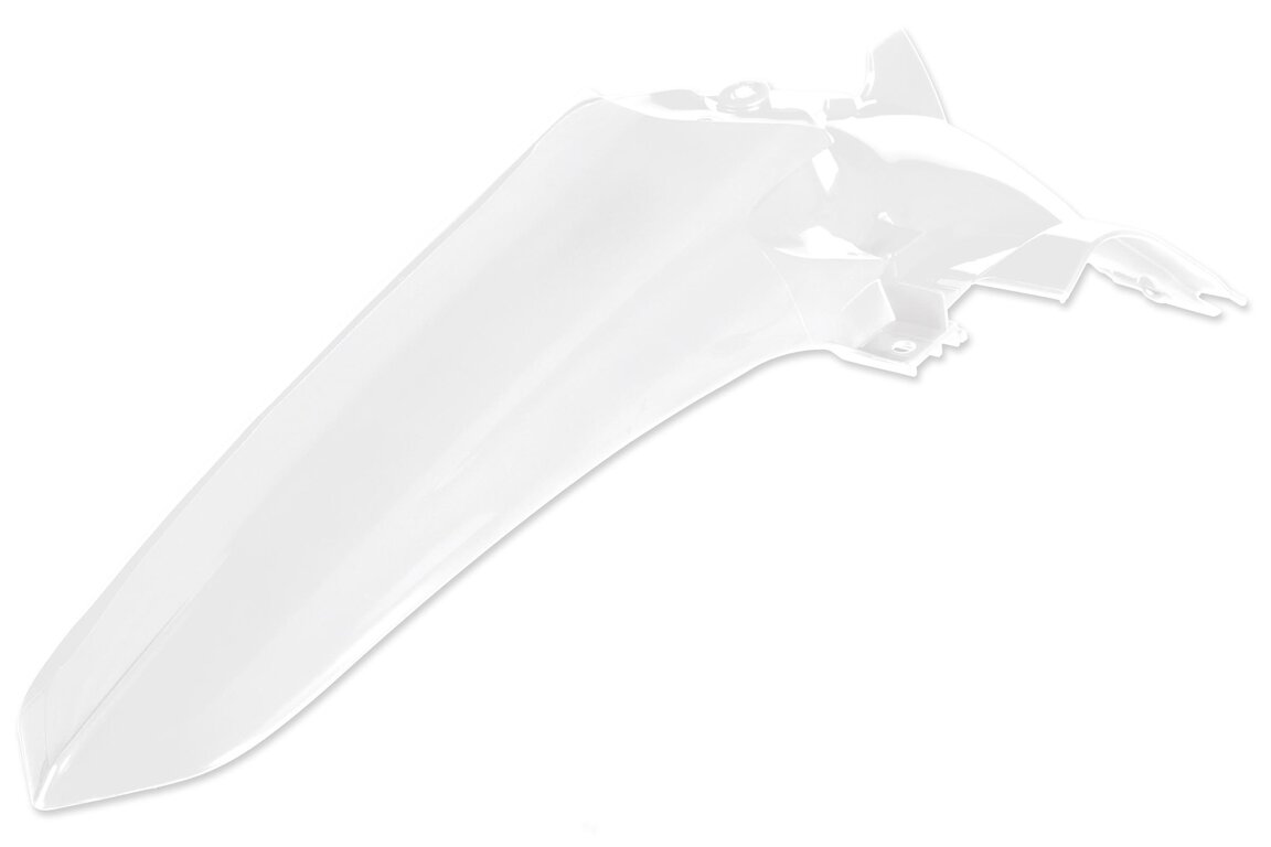 Polisport White Rear Fender for Yamaha: YZ125 (2002-2027), YZ125X (2020-2027), YZ250 (2002-2027), YZ250X (2016-2027)