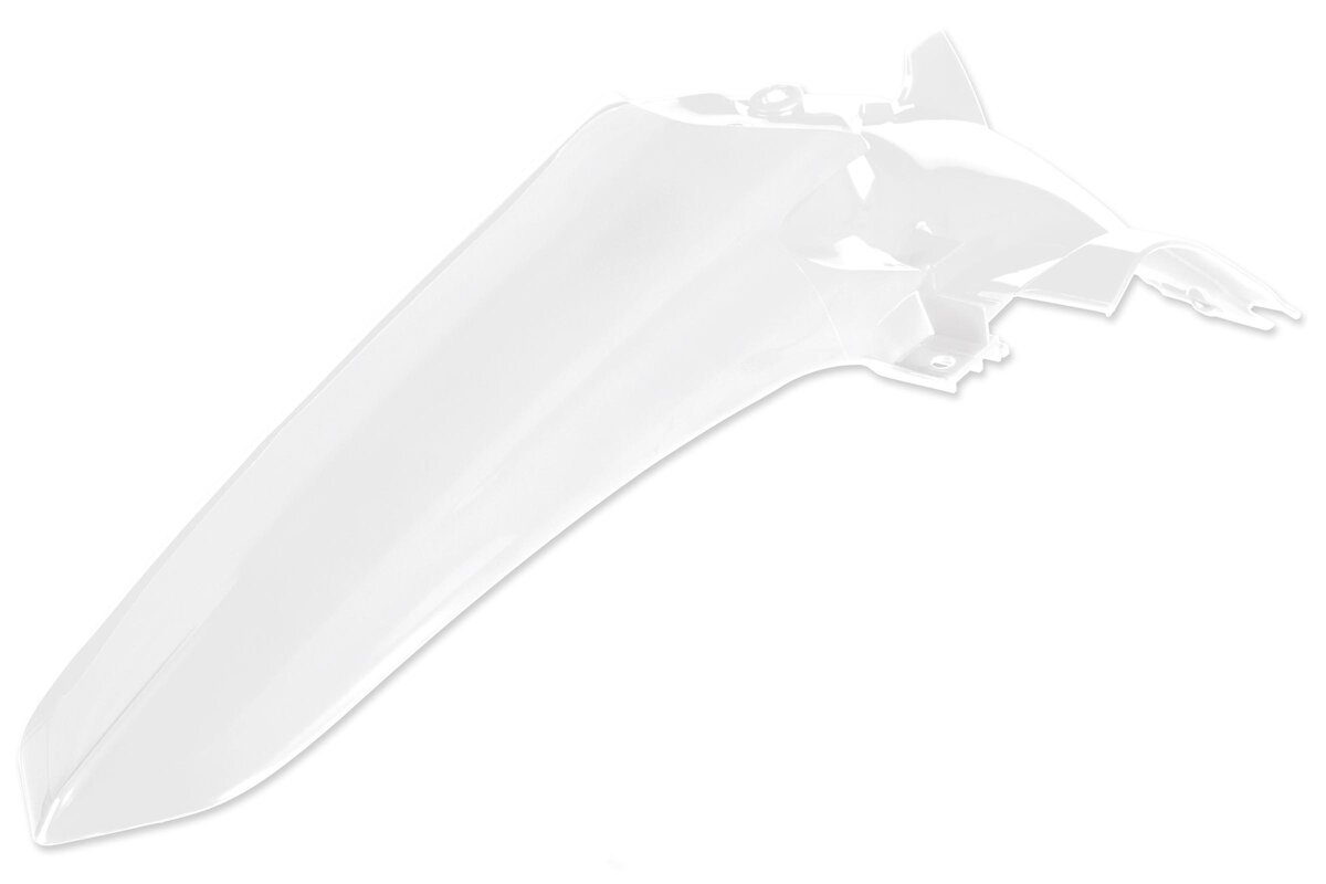 Polisport White Rear Fender 02-27 YZ125, YZ250