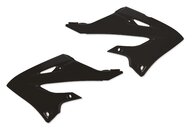Polisport Black Radiator Shroud Set for Yamaha: YZ125 (2002-2026), YZ125X (2023-2026), YZ250 (2002-2026), YZ250X (2023-2026)