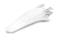 UFO White Rear Fender for GasGas: EX250 (2022-2023), EX250F (2021-2023), EX300 (2021-2023), EX350F (2021-2023), EX450F (2021-2023), MC 125 (2021-2023), MC 250 (2022-2023), MC250F (2021-2023), MC350F (2022-2023), MC450F (2021-2023), MC450F FE (2022)