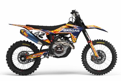 GasGas MC450F Black Traditional Camo Dirt Bike Graphics Kit