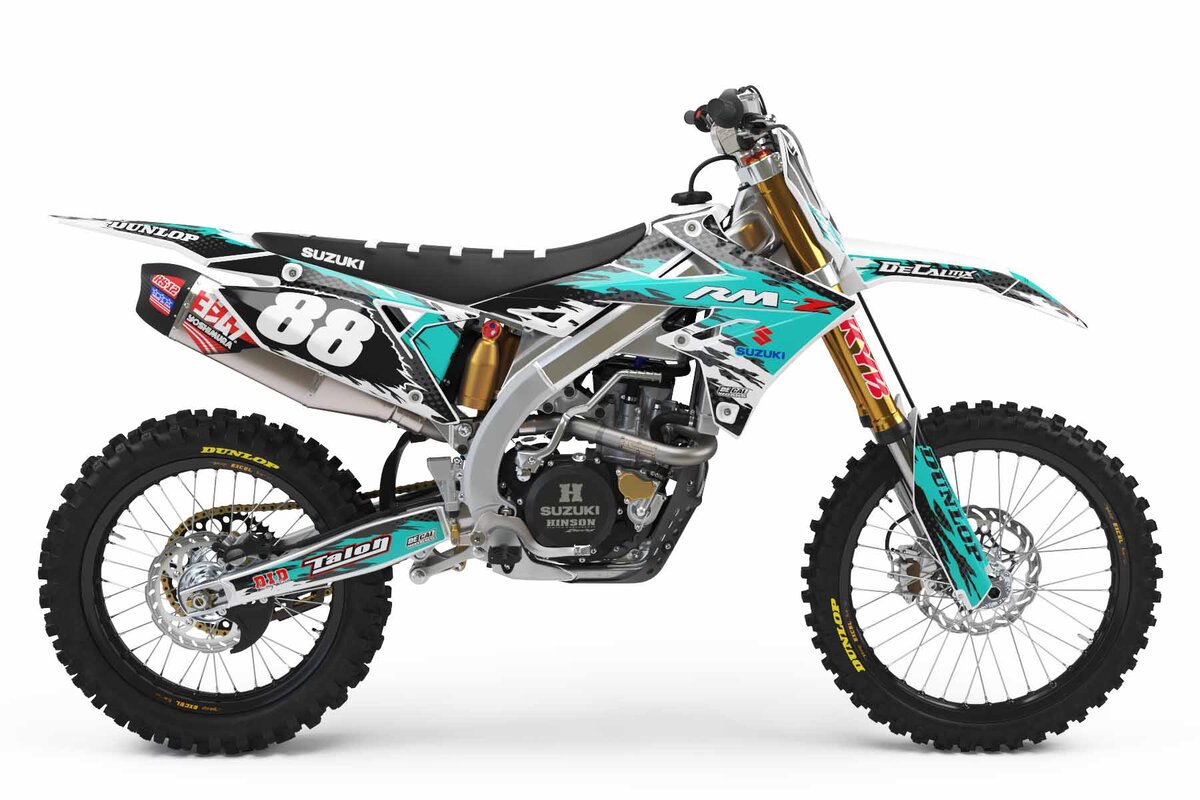 Suzuki RM125 Yellow/Sunflower T-8 Ready Made Full Graphics Kit