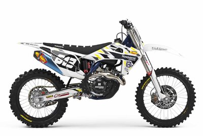 Husqvarna FC450 White T-6 Custom Dirt Bike Graphics Kit