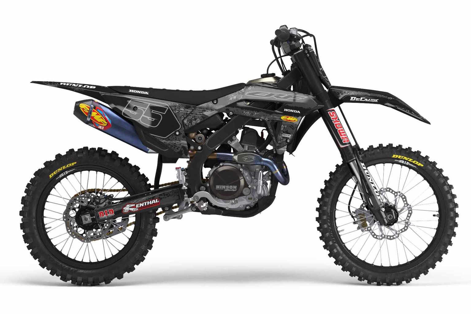 thumbnail image 2 of IMAGE GRAPHICS Number Plate Graphics Kit For Honda CRF450R (2021-2022) – Team Look Motocross Decals 2 of 4