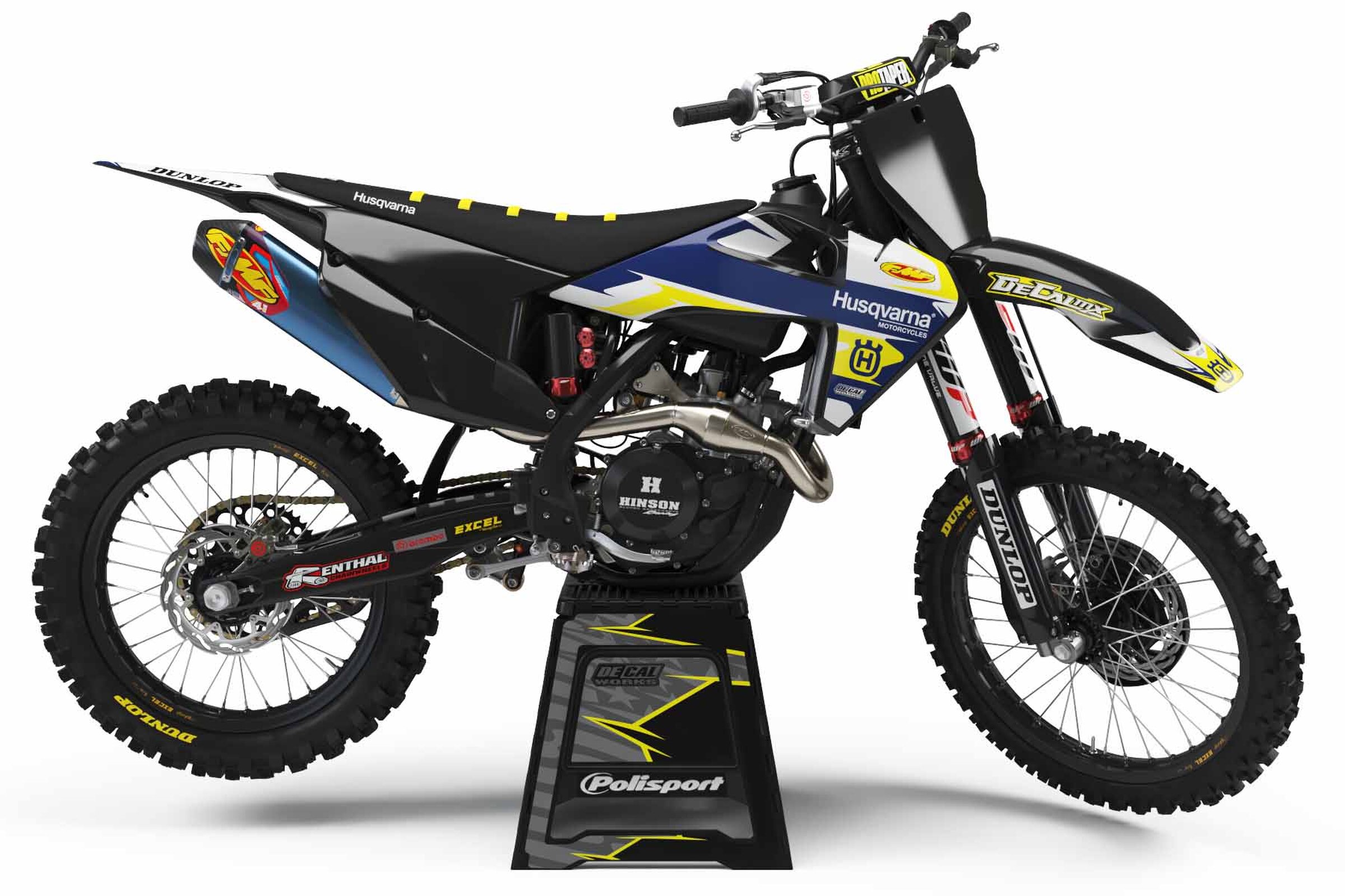 Custom MX Graphics Kit For Husqvarna TE/TE/TC/TX/FE/FC – Zeronine MX RSTAR GP BLK