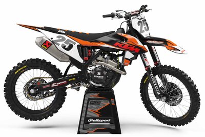 KTM EXC450F Black Garage Sale Complete Graphics Kit