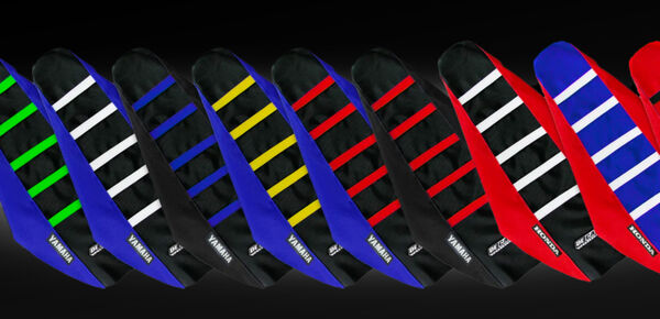 Selection of quality replacement gripper seat covers with sewn ribs for traction, Custom made you choose your colors!