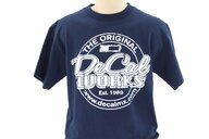 DeCal Works Large Original Navy T-Shirt with White Logo