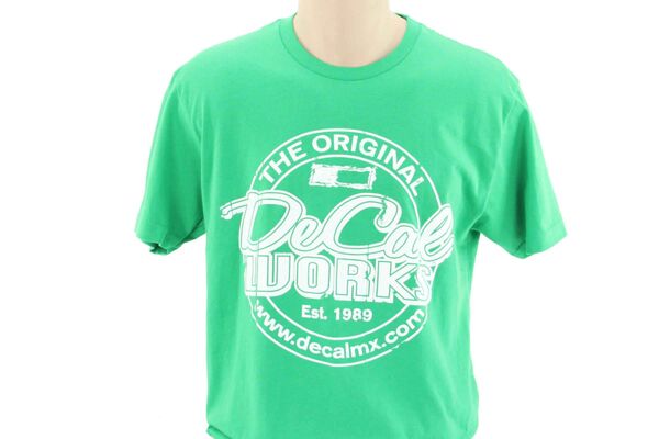 Original Green T-Shirt with White Logo | DeCal Works