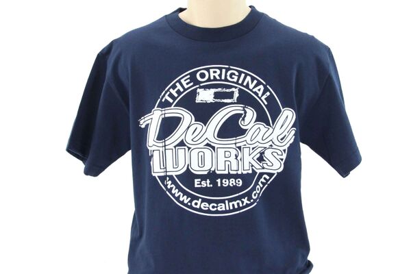 Original Navy T-Shirt with White Logo | DeCal Works