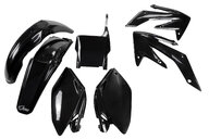 UFO Black Plastic Kit for Honda: CRF250R (2004-2005)