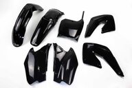 UFO Black Plastic Kit for Honda: CR125R (2000-2001), CR250R (2000-2001)