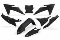 UFO Black Plastic Kit for KTM: SX125 (2023-2024), SX250 (2023-2024), SX300 (2023-2024), SXF250 (2023-2024), SXF250FE (2022-2023), SXF350 (2023-2024), SXF450 (2023-2024), SXF450FE (2022-2023), XC125 (2023-2024), XC250 (2023-2024), XC300 (2023-2024), XCF250 (2023-202...and more