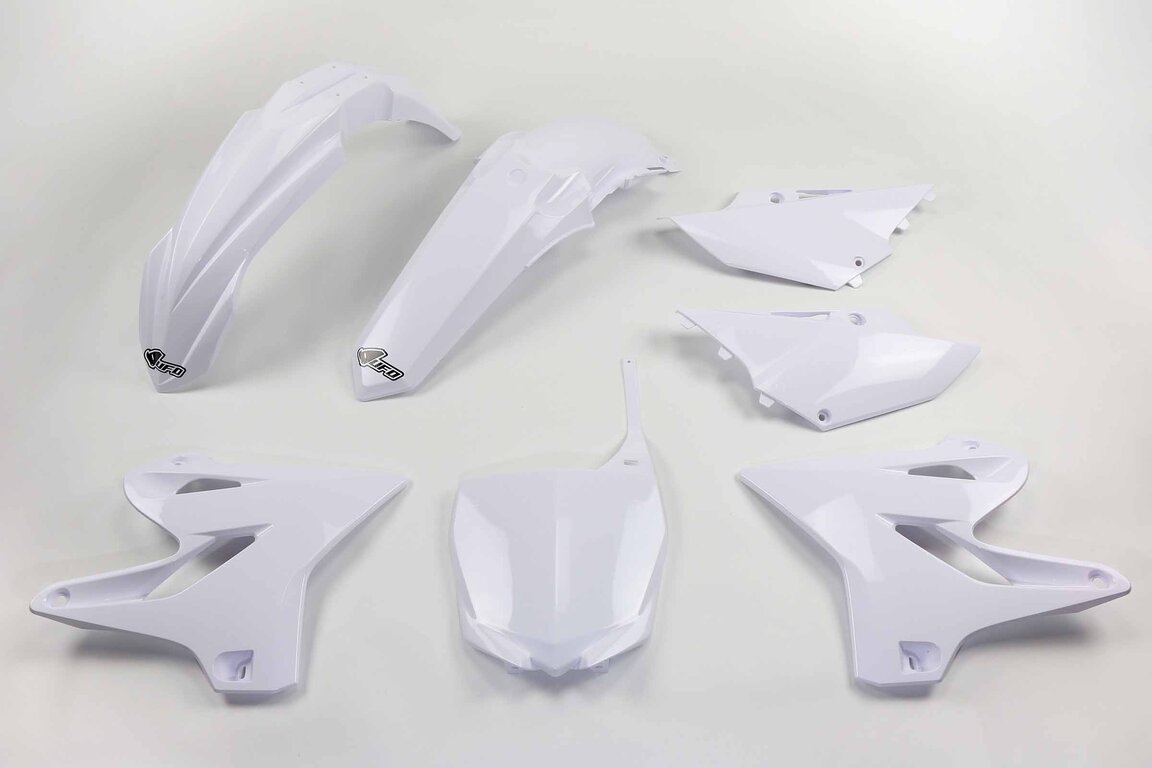 UFO White Plastic Kit for Yamaha: YZ125 (2015-2020), YZ250 (2015-2020)