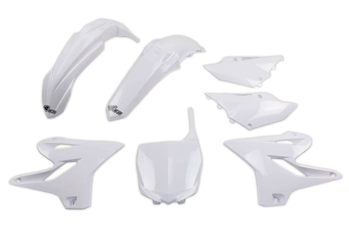 UFO White Plastic Kit for Yamaha: YZ125 (2015-2020), YZ250 (2015-2021), YZ250X (2016-2018)