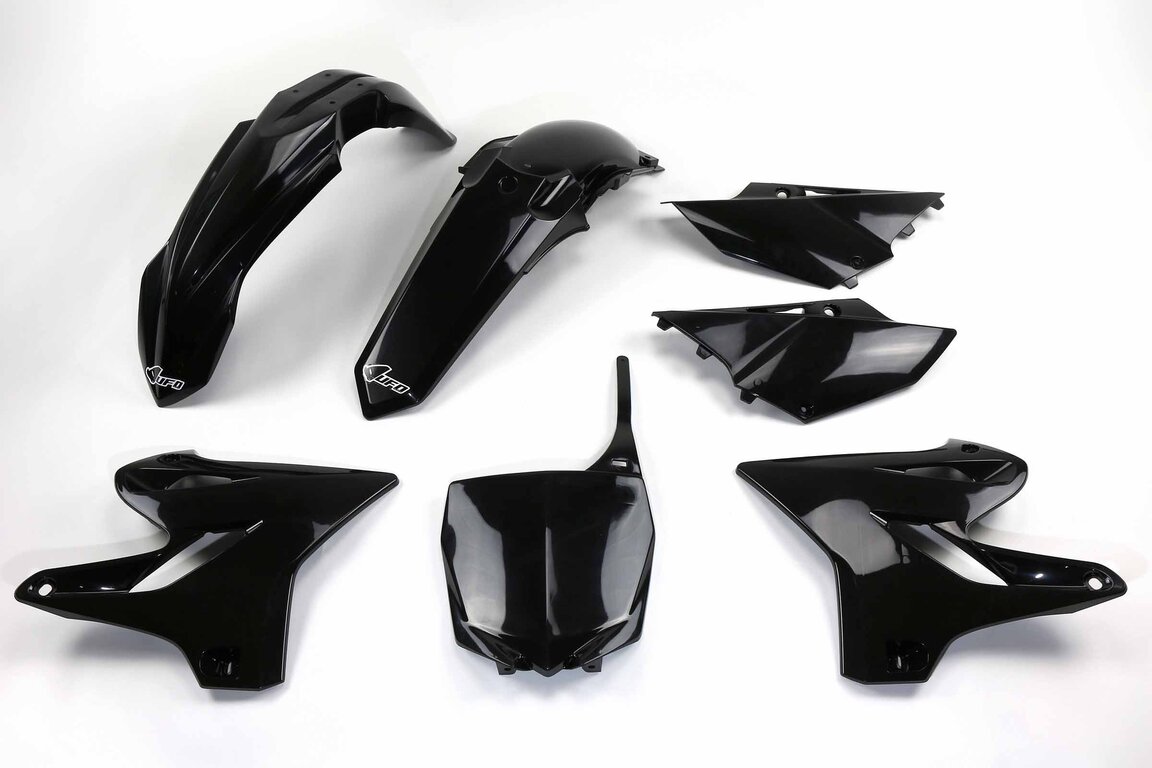 UFO Black Plastic Kit for Yamaha: YZ125 (2015-2020), YZ250 (2015-2020)