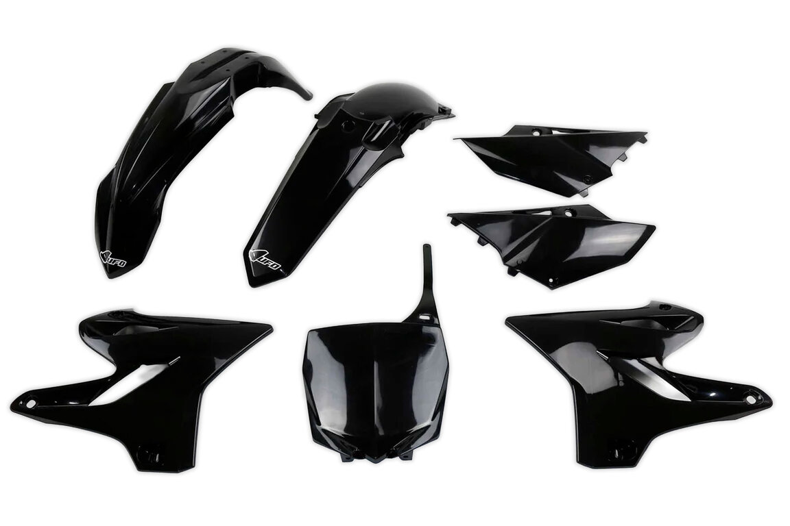 UFO Black Plastic Kit for Yamaha: YZ125 (2015-2020), YZ250 (2015-2021), YZ250X (2016-2018)