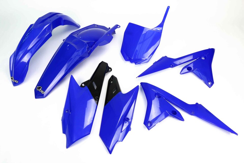 Blue UFO Plastic Kit 2014 Yamaha YZ250F, 2015 Yamaha YZ250F, 2016 Yamaha YZ250F, 2017 Yamaha YZ250F, 2018 Yamaha YZ250F, 2014 Yamaha YZ450F, 2015 Yamaha YZ450F, 2016 Yamaha YZ450F, 2017 Yamaha YZ450F