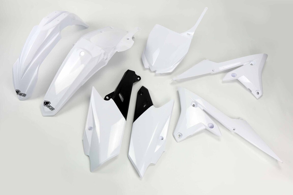 UFO White Plastic Kit for Yamaha: YZ250F (2014-2018), YZ450F (2014-2017)