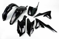 UFO Black Plastic Kit for Yamaha: YZ250F (2014-2018), YZ450F (2014-2017)