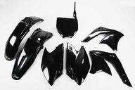 UFO Black Plastic Kit for Kawasaki: KX250F (2006-2008)