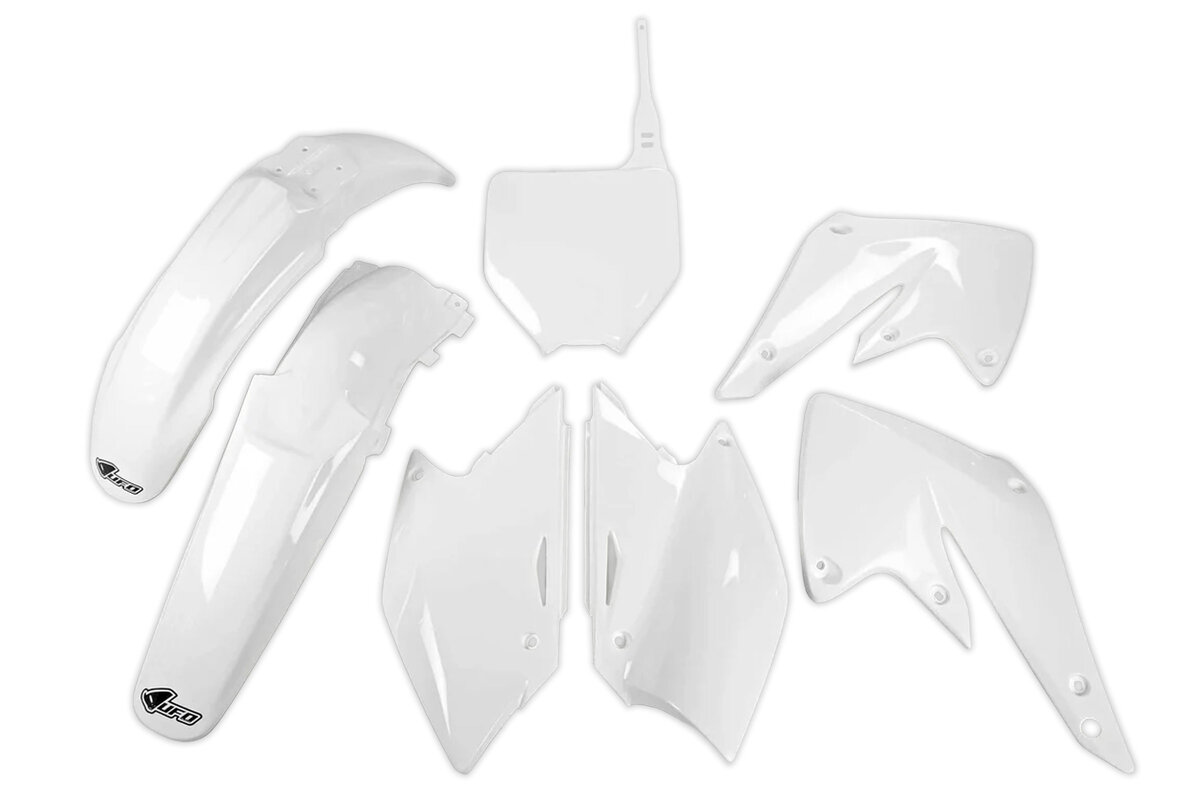 Kit Carénage UFO PLAST Noir Pour Kawasaki KXF 250 2004-2005 - Ensemble Complet De Pièces De Carrosserie