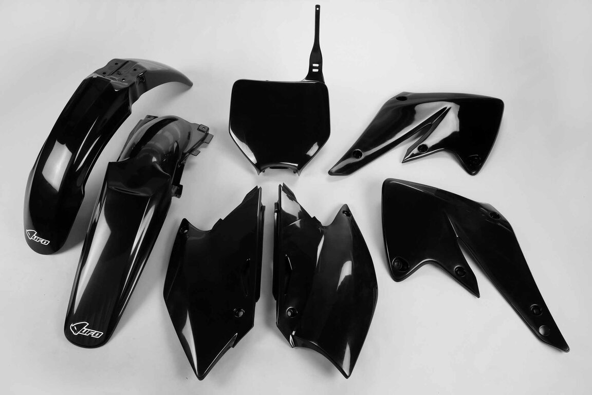 UFO Black Plastic Kit for Kawasaki: KX250F (2004-2005)