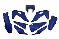 UFO Blue Plastic Kit for Husqvarna: FE250 (2022-2023), FE350 (2020-2023), FE350s (2020, 2022-2023), FE450 (2020-2023), FE501 (2020-2023), FE501s (2020-2023), TE150 (2023), TE150i (2020-2022), TE250 (2023), TE250i (2020-2022), TE300 (2023), TE300i (2020-2022), TE30...and more