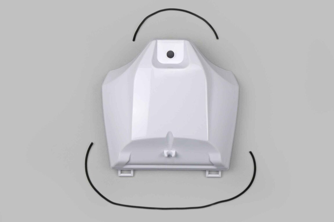 UFO White Airbox Covers for Yamaha: WR250F (2020-2024), WR450F (2019-2023), YZ250F (2019-2023), YZ250FX (2021-2024), YZ450F (2018-2022), YZ450FX (2021-2023)