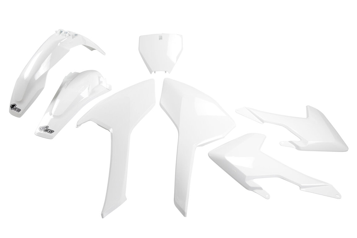 UFO White Plastic Kit for Husqvarna: FC250 (2016-2018), FC350 (2016-2018), FC450 (2016-2018), TC125 (2016-2018), TC250 (2017-2018)