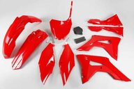 UFO Red Plastic Kit for Honda: CRF250R (2018-2021), CRF450R (2017-2020)