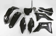 UFO Black Plastic Kit for Honda: CRF250R (2018-2021), CRF450R (2017-2020)