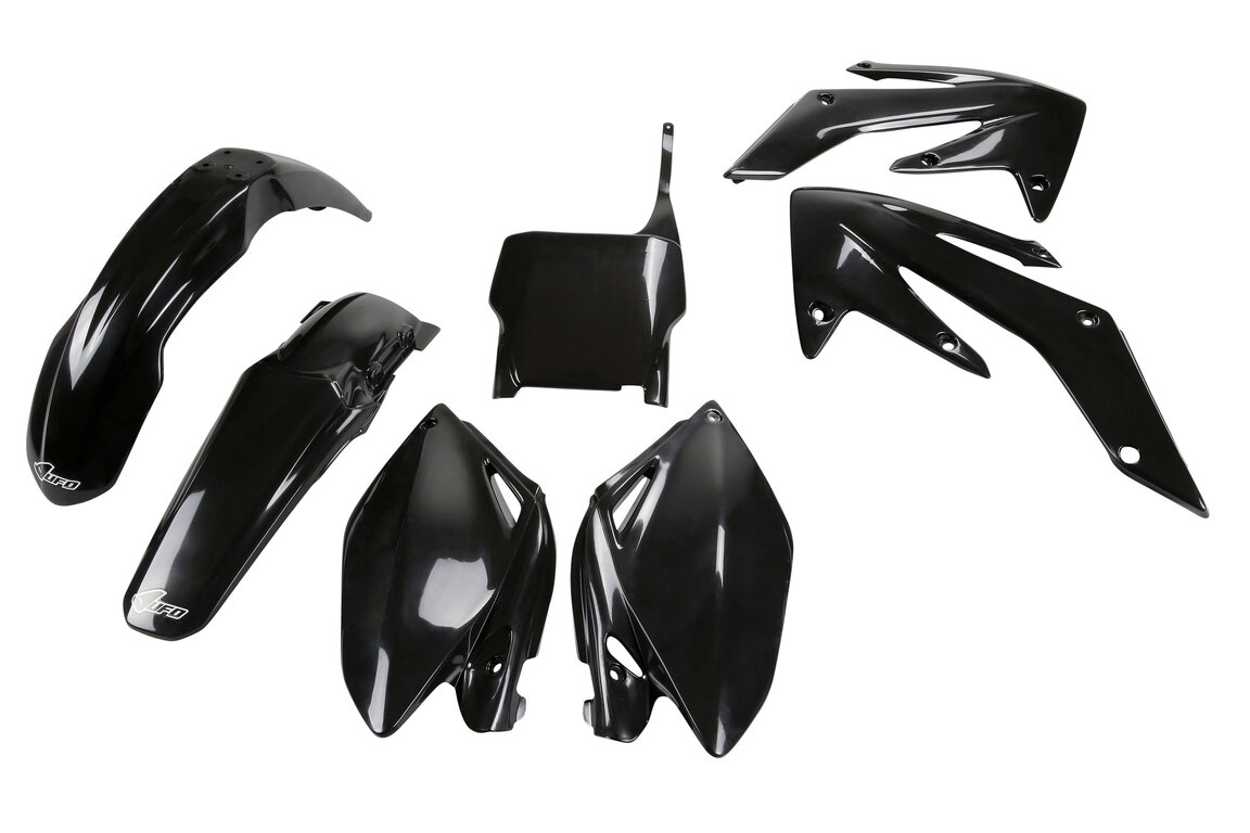 UFO Black Plastic Kit for Honda: CRF250R (2006-2007)