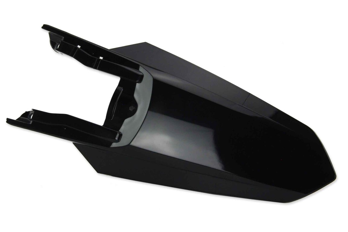 UFO Black Rear Fender for KTM: SMR450 (2023-2025), SX125 (2023-2026), SX150 (2025-2026), SX250 (2023-2026), SX300 (2023-2026), SXF250 (2023-2026), SXF250FE (2022-2026), SXF350 (2023-2026), SXF450 (2023-2026), SXF450FE (2022-2026), XC125 (2023-2025), XC250 (2023-202...and more