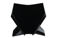 UFO Black Front Number Plate for KTM: SMR450 (2023-2025), SX125 (2023-2026), SX150 (2025-2026), SX250 (2023-2026), SX300 (2023-2026), SXF250 (2023-2026), SXF250FE (2022-2025), SXF350 (2023-2026), SXF450 (2023-2026), SXF450FE (2022-2025), XC125 (2023-2025), XC250 (2023-202...and more