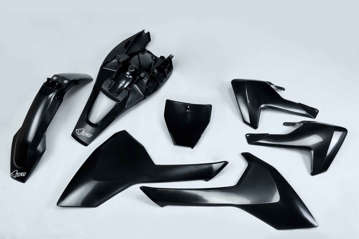 UFO Black Plastic Kit for Husqvarna: TC85 (2018-2024)